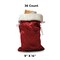 Extra Large Christmas Velvet Gift Bag with Fur Accent 9" x 14"